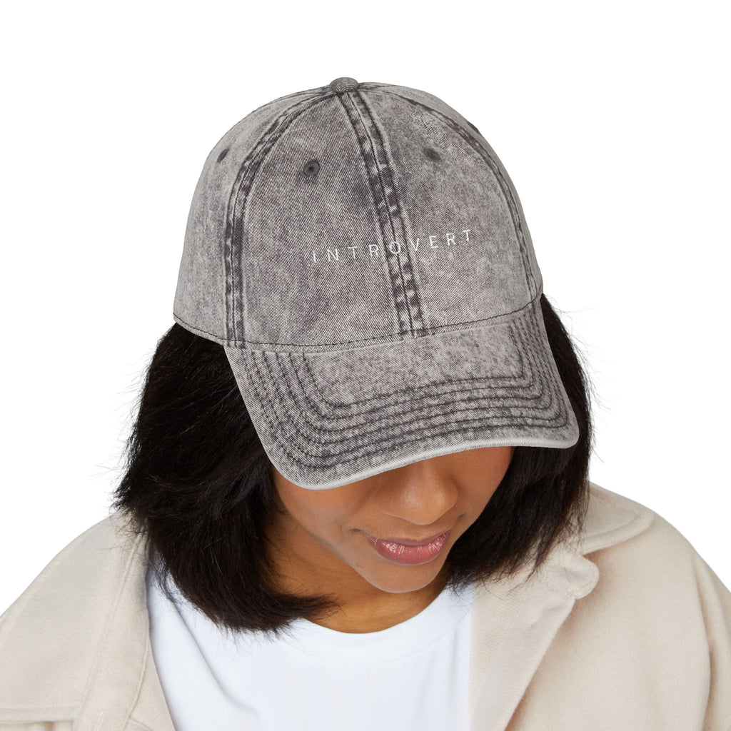 "Introvert" Vintage Cap