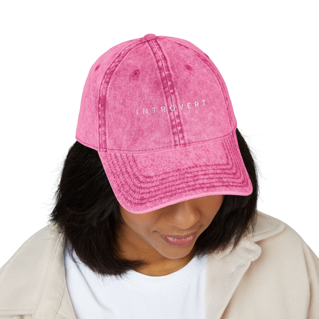 "Introvert" Vintage Cap