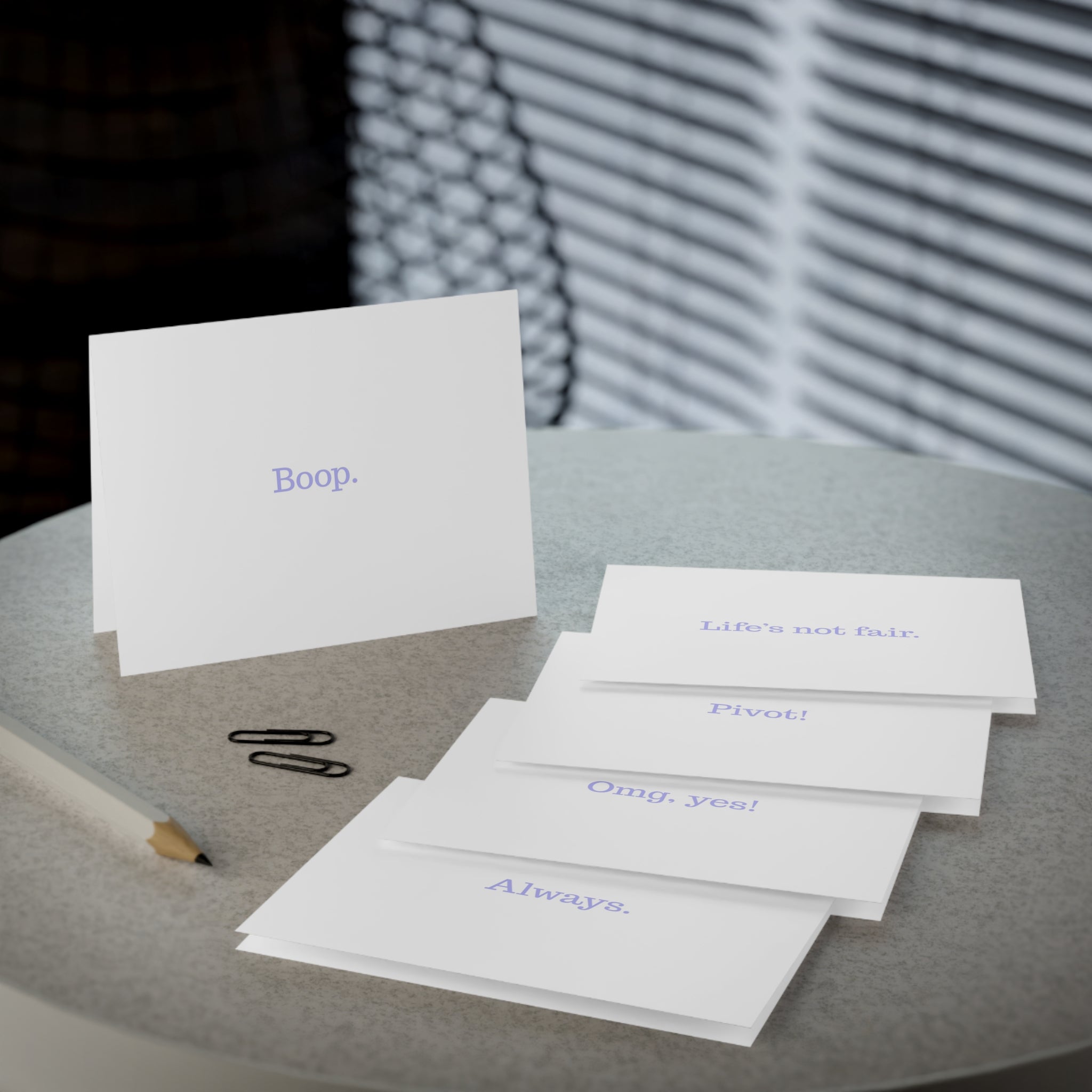Bitty Witty Greeting Cards (5-pack)