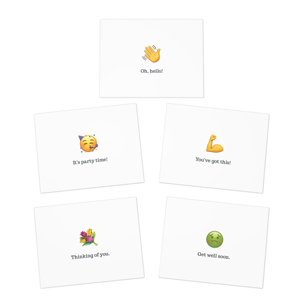 Emoji Greeting Cards (5-Pack)