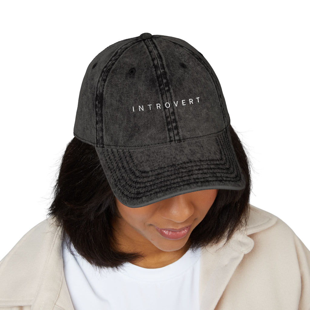 "Introvert" Vintage Cap
