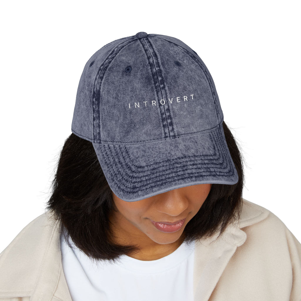 "Introvert" Vintage Cap